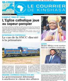 Cover Le Courrier de Kinshasa - 4348 