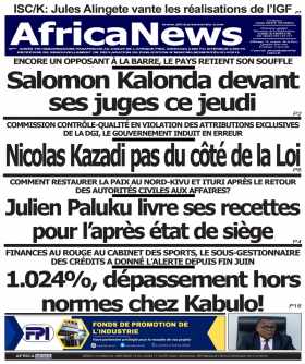 Cover Africa News RDC - 2283 