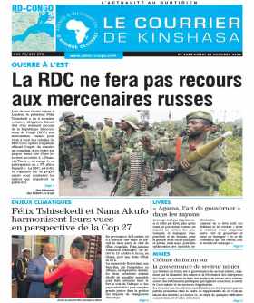Cover Le Courrier de Kinshasa - 4364 