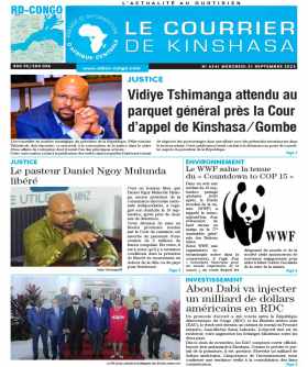 Cover Le Courrier de Kinshasa - 4341 