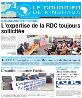 Cover Le Courrier de Kinshasa - 4538 