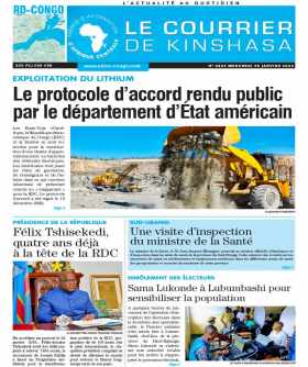 Cover Le Courrier de Kinshasa - 4429 