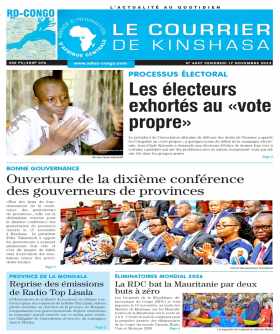 Cover Le Courrier de Kinshasa - 4637 