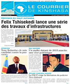 Cover Le Courrier de Kinshasa - 4607 