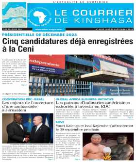 Cover Le Courrier de Kinshasa - 4599 
