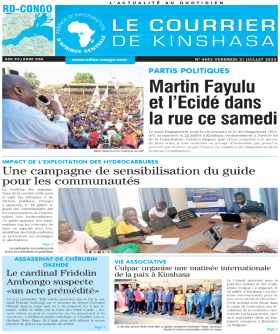 Cover Le Courrier de Kinshasa - 4553 