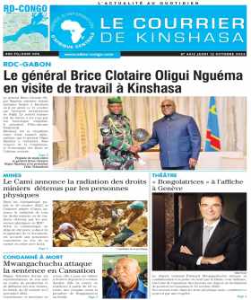 Cover Le Courrier de Kinshasa - 4612 