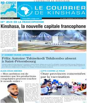 Cover Le Courrier de Kinshasa - 4558 