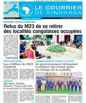 Cover Le Courrier de Kinshasa - 4438 