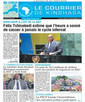 Cover Le Courrier de Kinshasa - 4342 