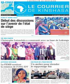 Cover Le Courrier de Kinshasa - 4570 