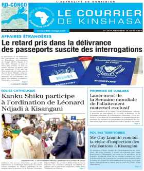 Cover Le Courrier de Kinshasa - 4571 