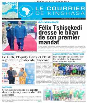 Cover Le Courrier de Kinshasa - 4636 
