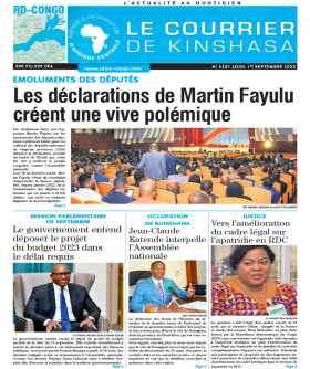 Cover Le Courrier de Kinshasa - 4327 