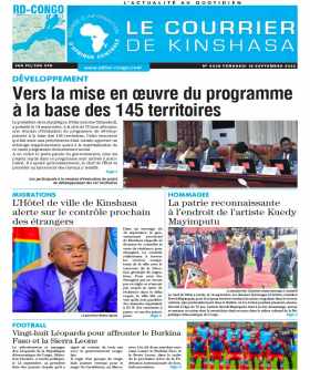 Cover Le Courrier de Kinshasa - 4338 