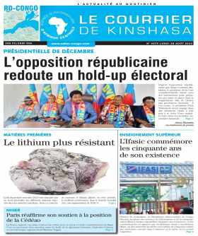Cover Le Courrier de Kinshasa - 4579 