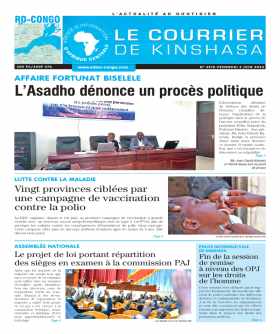 Cover Le Courrier de Kinshasa - 4518 
