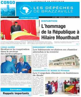 Cover Les Dépêches de Brazzaville - 4591 