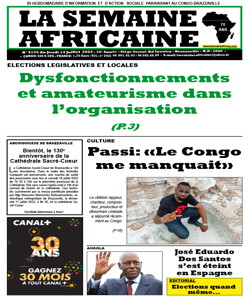Cover La Semaine Africaine - 4134 
