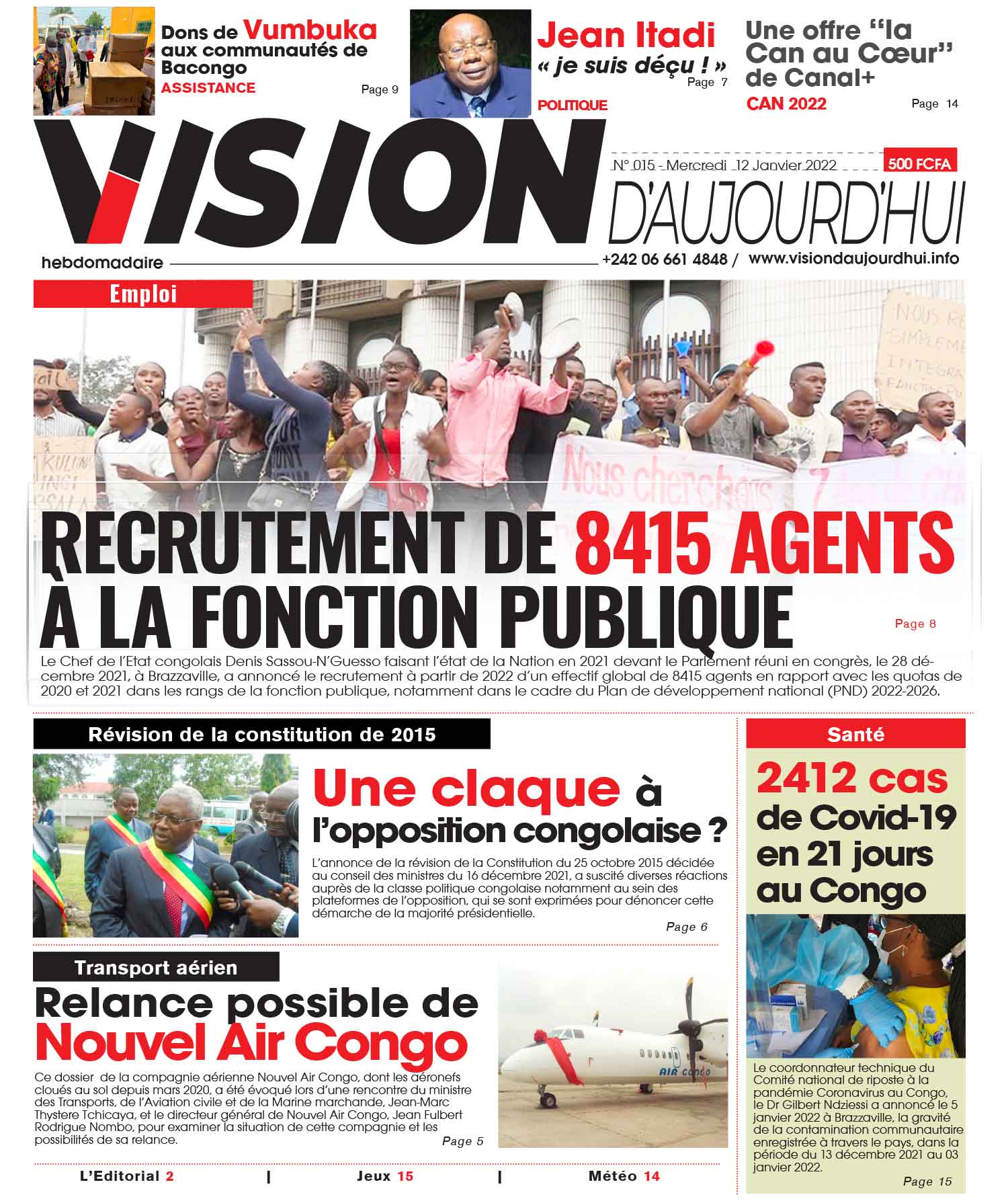 Cover Vision D'Aujourd'hui - 15 