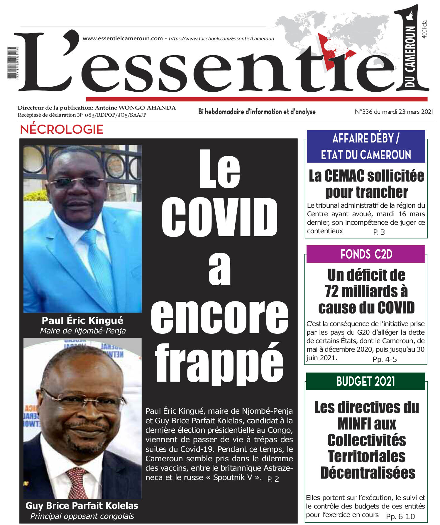 Cover L'Essentiel du Cameroun - 336 
