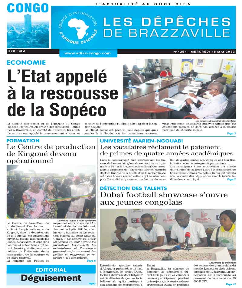 Cover Les Dépêches de Brazzaville - 4254 