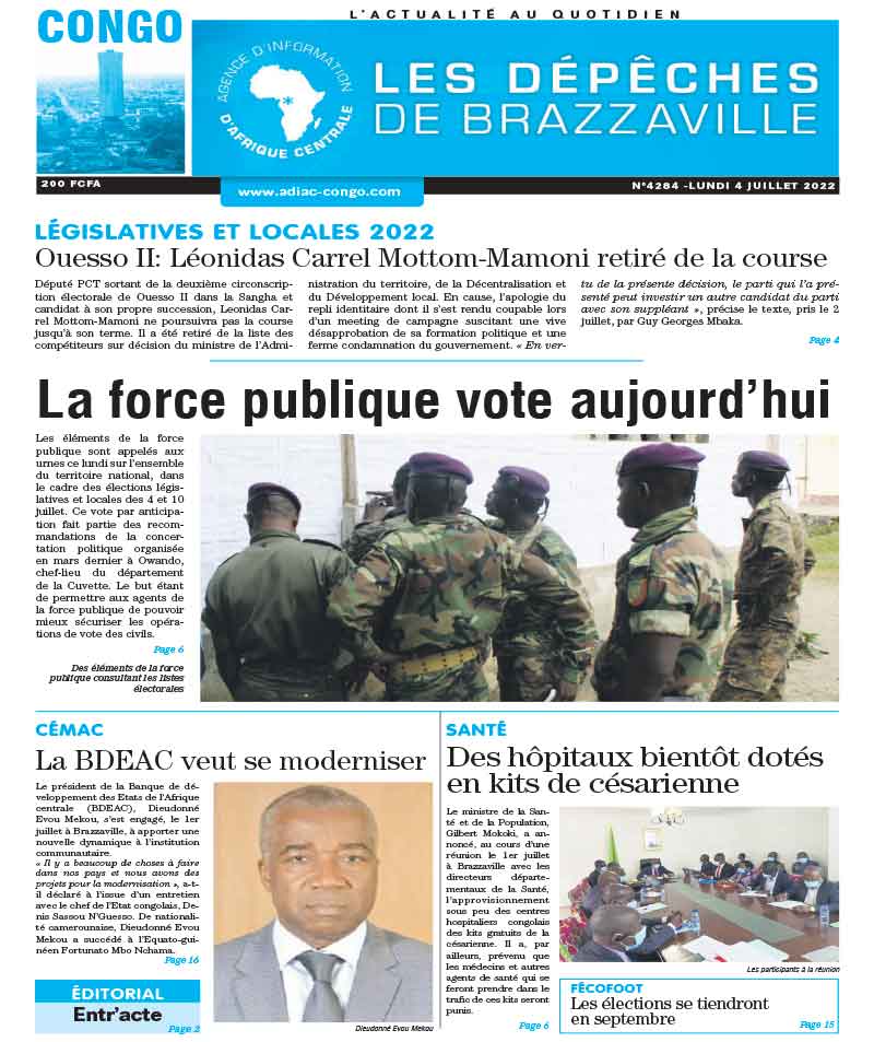 Cover Les Dépêches de Brazzaville - 4284 