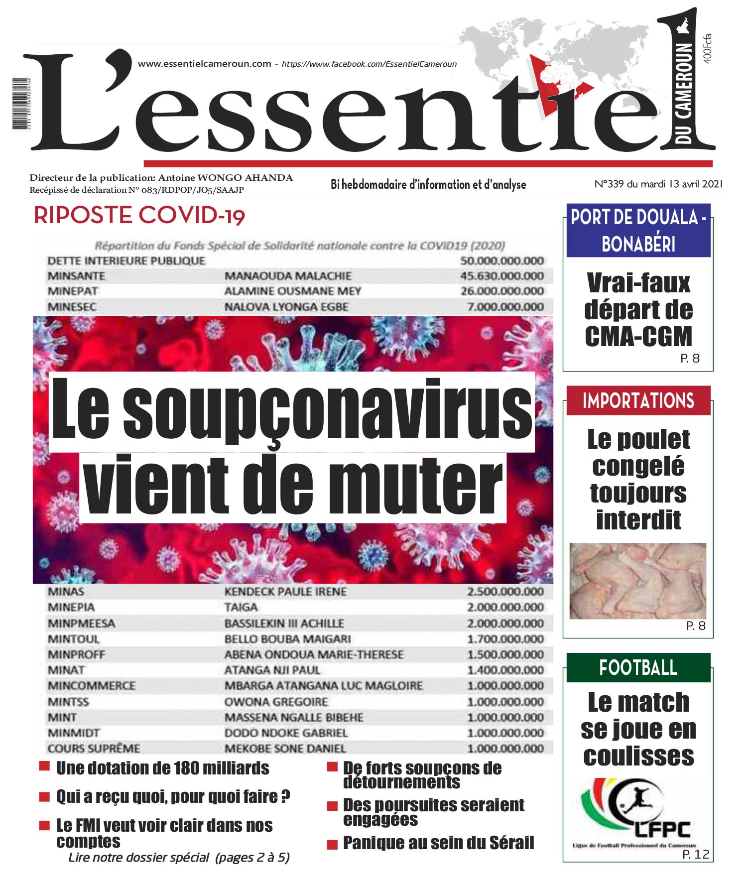 Cover L'Essentiel du Cameroun - 339 